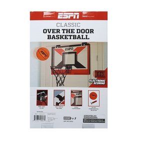 ESPN Classic Over The Door Basketball includes Electronic Scoring Shooting Game